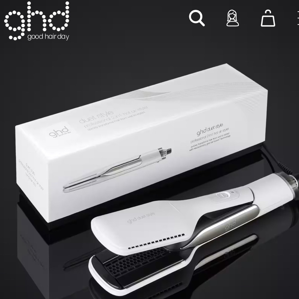 ghd Dual Style White Hair Tool